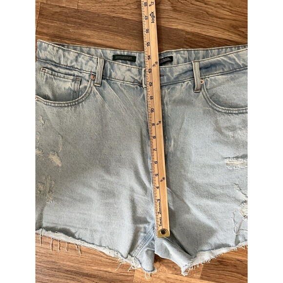 Wild Fable Womens Super High Rise Cutoff Shorts Size 16 Button Fly Mom Short - Picture 9 of 9